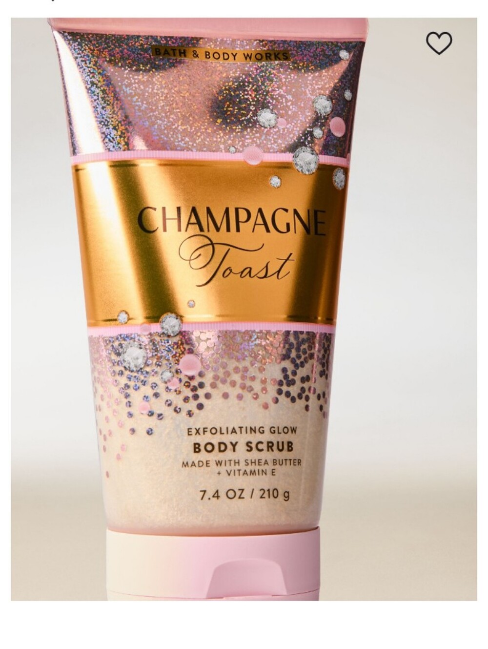 Bath & Body Works Champagne Toast Body Scrub - Gold & Pink